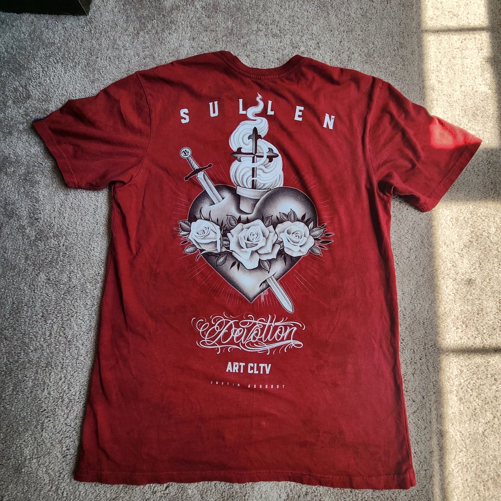 Men's Red Graphic T-Shirt